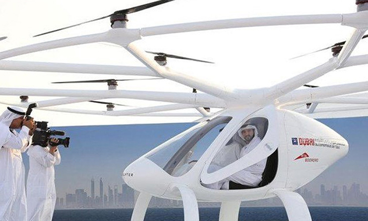 دبي أول مدينة في العالم ستوفر خدمات التاكسي الطائر